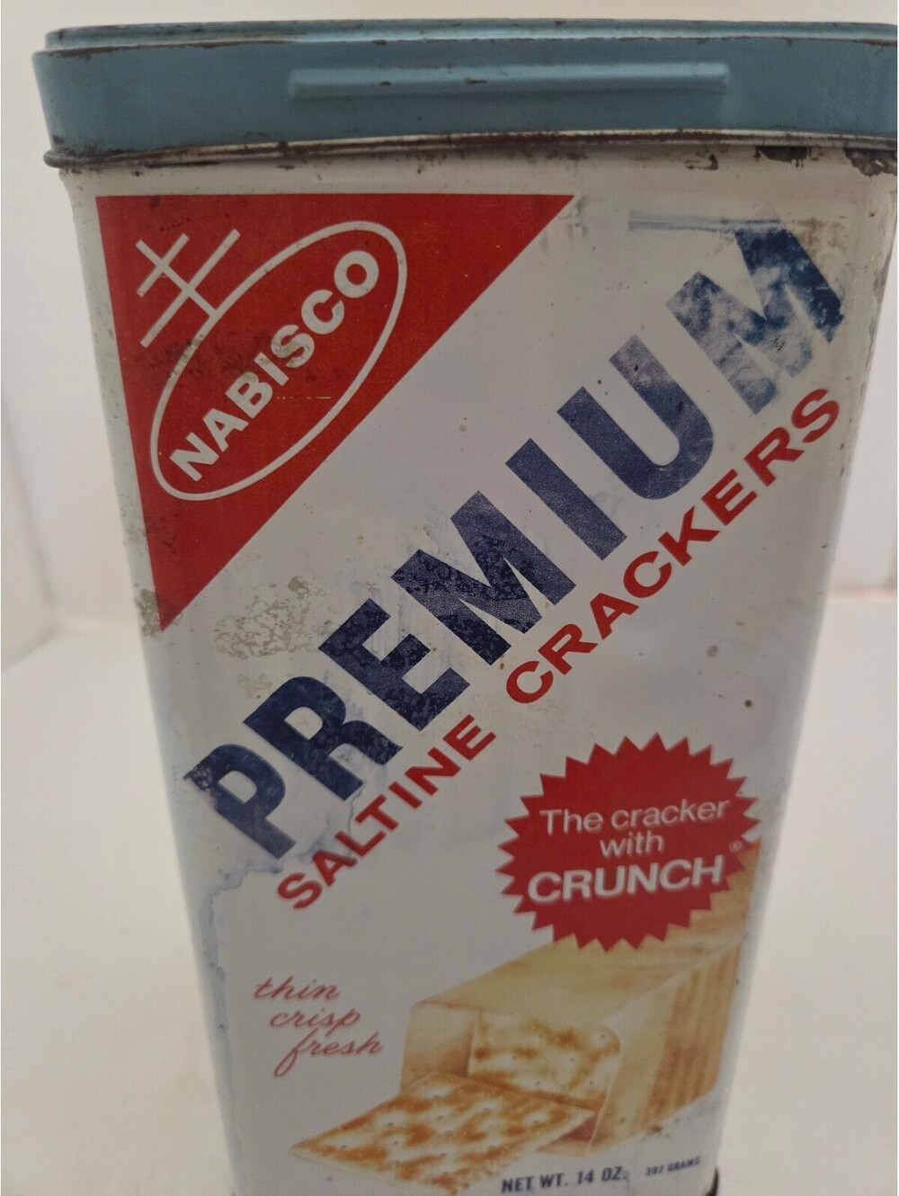 VintagePremium Saltine Crackers Metal Container